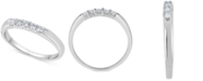 Macy's Diamond Five-Stone Ring (1/4 ct. t.w.) in 14k White Gold